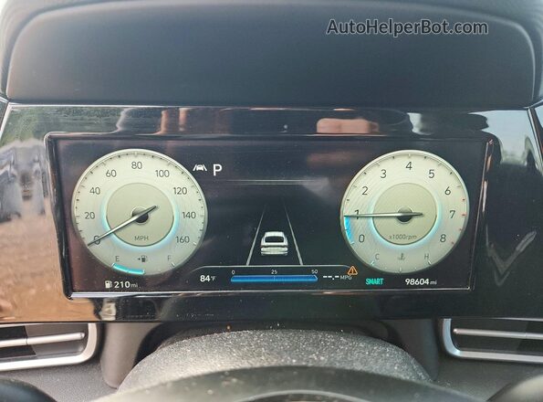 KMHLS4AG6NU214299 2022 HYUNDAI ELANTRA Gray Widok zestawu wskaźników