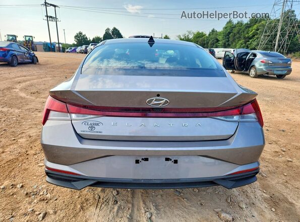 KMHLS4AG6NU214299 2022 HYUNDAI ELANTRA Gray Widok z tyłu