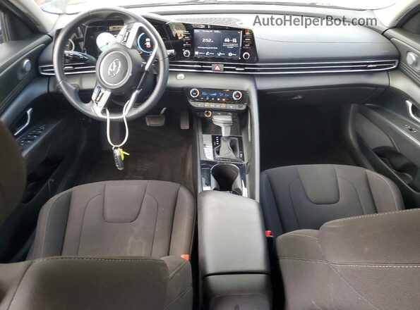 KMHLS4AG6NU252616 2022 HYUNDAI ELANTRA Black Widok deski rozdzielczej