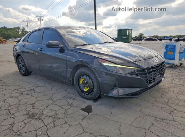 KMHLS4AG6NU252616 2022 HYUNDAI ELANTRA Black Przód prawy