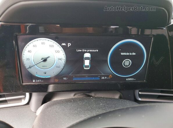 KMHLS4AG6NU252616 2022 HYUNDAI ELANTRA Black Widok zestawu wskaźników