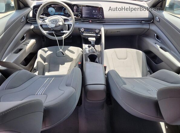 KMHLS4AG6NU318422 2022 HYUNDAI ELANTRA Gray Dashboard view