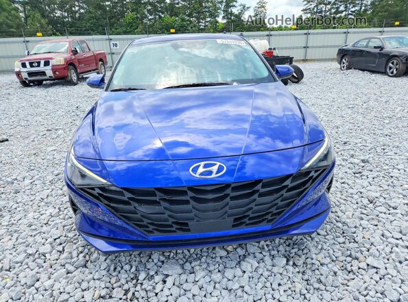 KMHLS4AG6PU484099 2023 HYUNDAI ELANTRA Blue წინა ხედი