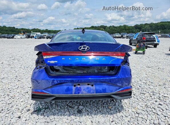 KMHLS4AG6PU484099 2023 HYUNDAI ELANTRA Blue უკანა ხედი