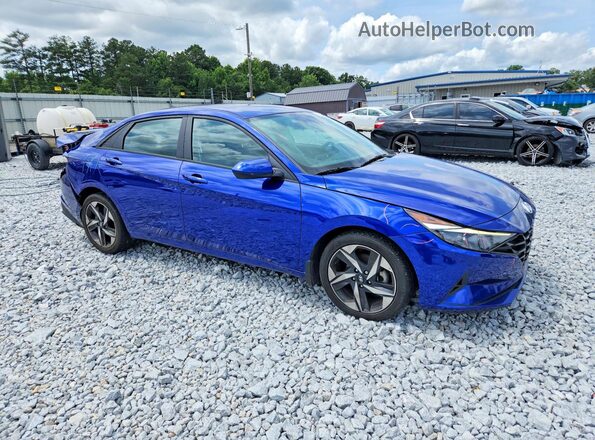 KMHLS4AG6PU484099 2023 HYUNDAI ELANTRA Blue წინა მარჯვენა