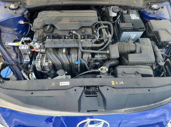 KMHLS4AG6PU484099 2023 HYUNDAI ELANTRA Blue უკანა სალონის ხედი