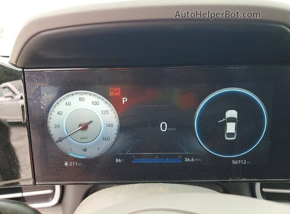 KMHLS4AG6PU509535 2023 HYUNDAI ELANTRA Silver Вид щитка приладів