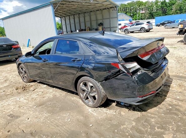 KMHLS4AG6PU525640 2023 HYUNDAI ELANTRA Black Հետևի ձախ