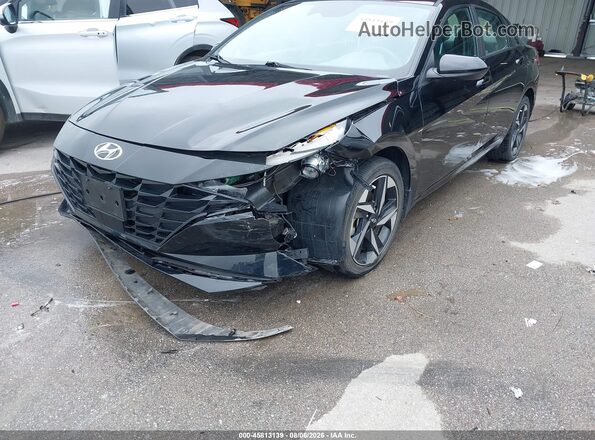 KMHLS4AG6PU558671 2023 HYUNDAI ELANTRA Black Вид спереду