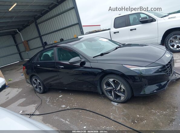 KMHLS4AG6PU558671 2023 HYUNDAI ELANTRA Black Вид задньої частини салону