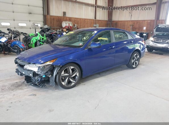 KMHLS4AG6PU579147 2023 HYUNDAI ELANTRA Blue Front left