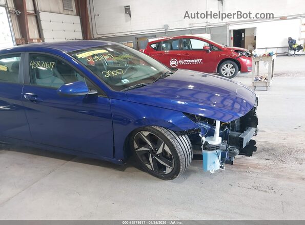 KMHLS4AG6PU579147 2023 HYUNDAI ELANTRA Blue Front view