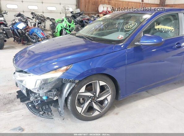 KMHLS4AG6PU579147 2023 HYUNDAI ELANTRA Blue 