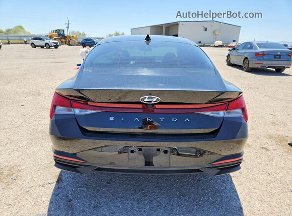 KMHLS4AG6PU585501 2023 HYUNDAI ELANTRA Черный Вид сзади