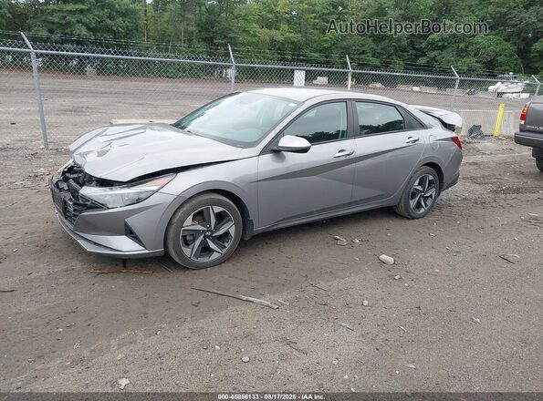 KMHLS4AG6PU614804 2023 HYUNDAI ELANTRA Silver Առջևի ձախ երեք քառորդ տեսարան