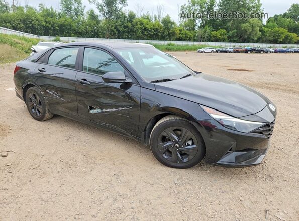 KMHLS4AG7NU233122 2022 HYUNDAI ELANTRA Черный Передняя правая четверть