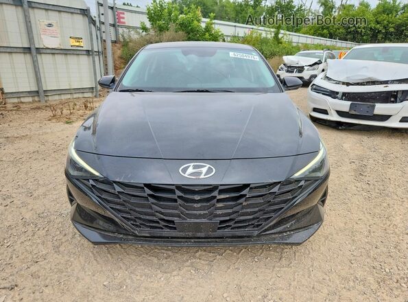 KMHLS4AG7NU233122 2022 HYUNDAI ELANTRA Черный Вид спереди