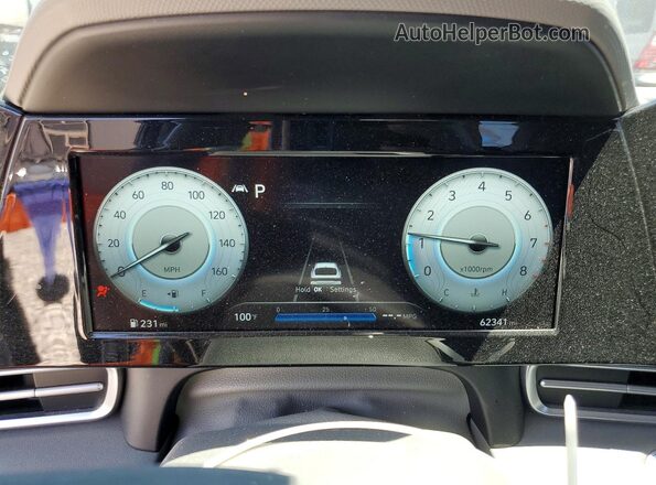 KMHLS4AG7NU306716 2022 HYUNDAI ELANTRA Gray Instrument cluster view