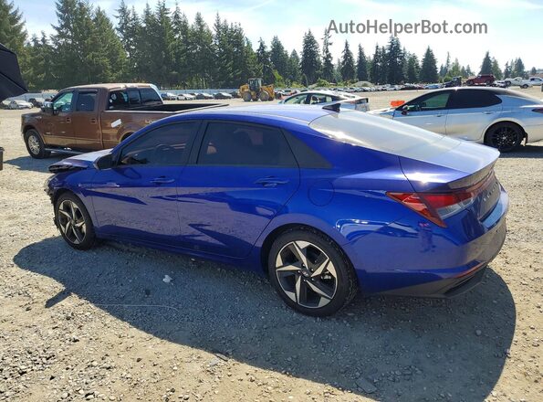 KMHLS4AG7PU410450 2023 HYUNDAI ELANTRA Blue Rear left
