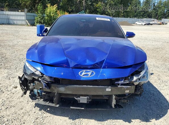KMHLS4AG7PU410450 2023 HYUNDAI ELANTRA Blue Front view