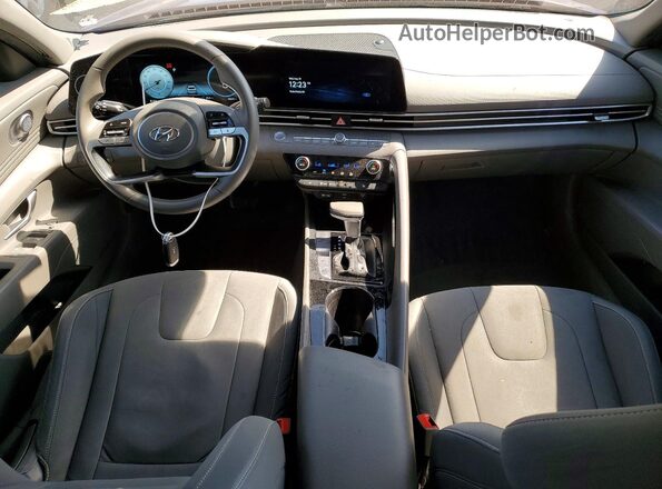 KMHLS4AG7PU410450 2023 HYUNDAI ELANTRA Blue Dashboard view
