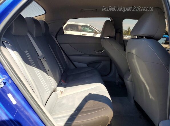 KMHLS4AG7PU410450 2023 HYUNDAI ELANTRA Blue Rear seats view