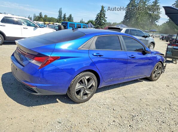 KMHLS4AG7PU410450 2023 HYUNDAI ELANTRA Blue Rear right