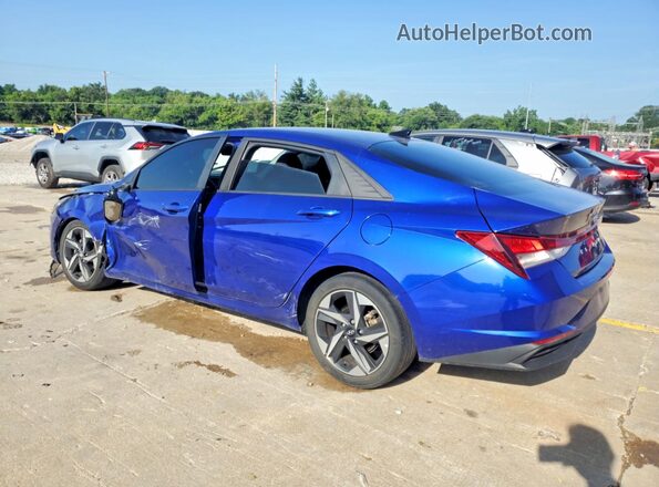 KMHLS4AG7PU421464 2023 HYUNDAI ELANTRA Blue Tył lewy