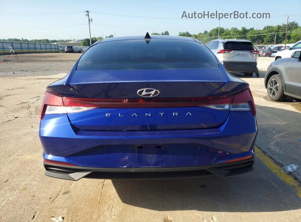 KMHLS4AG7PU421464 2023 HYUNDAI ELANTRA Blue Widok z tyłu