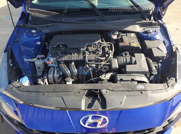 KMHLS4AG7PU421464 2023 HYUNDAI ELANTRA Blue Widok wnętrza z tyłu