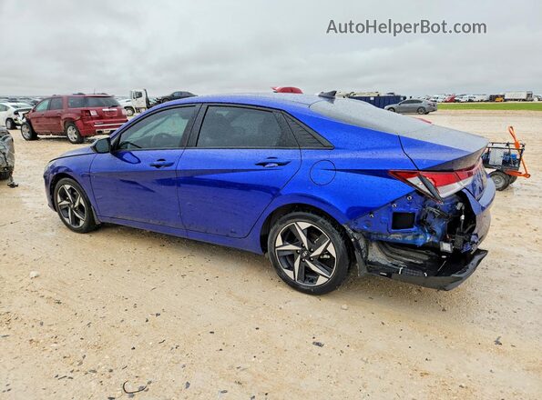 KMHLS4AG7PU572496 2023 HYUNDAI ELANTRA Blue Trasero izquierdo