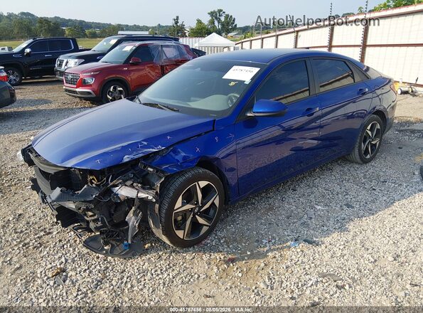 KMHLS4AG7PU616271 2023 HYUNDAI ELANTRA Blue Առջևի ձախ երեք քառորդ տեսարան