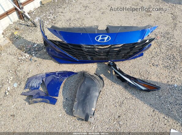 KMHLS4AG7PU616271 2023 HYUNDAI ELANTRA Blue Սարքավորումների վահանակի տեսք