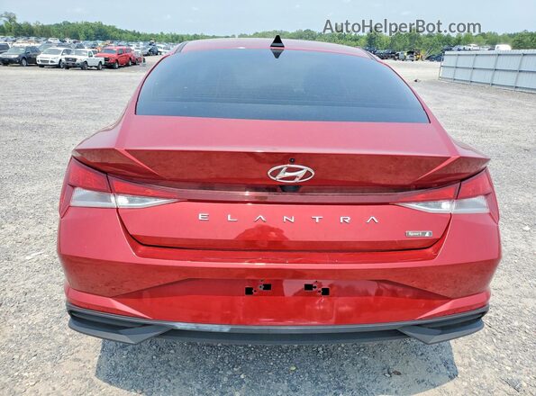 KMHLS4AG7PU621146 2023 HYUNDAI ELANTRA Red Հետևի տեսք
