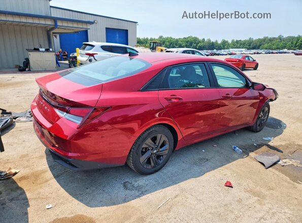 KMHLS4AG8MU109584 2021 HYUNDAI ELANTRA Burgundy უკანა მარჯვენა