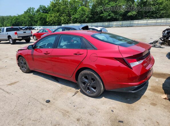 KMHLS4AG8MU109584 2021 HYUNDAI ELANTRA Burgundy უკანა მარცხენა