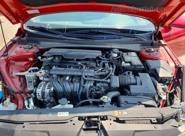 KMHLS4AG8MU109584 2021 HYUNDAI ELANTRA Burgundy უკანა სალონის ხედი