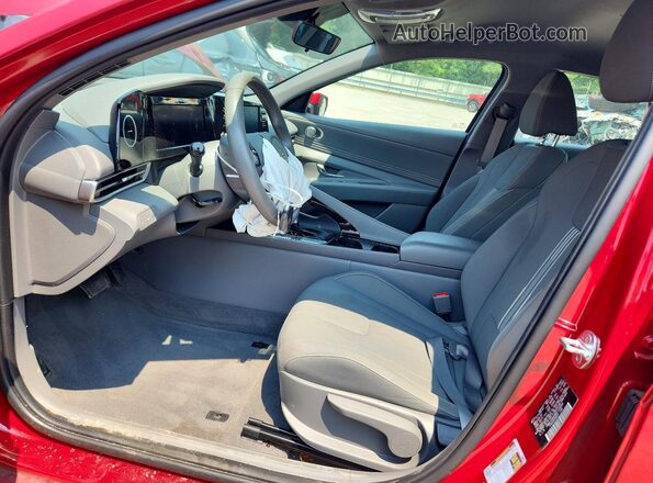 KMHLS4AG8MU109584 2021 HYUNDAI ELANTRA Burgundy წინა სალონის ხედი