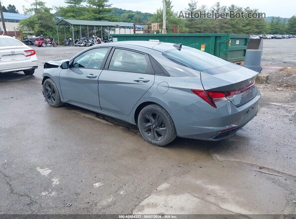 KMHLS4AG8MU109682 2021 HYUNDAI ELANTRA Light Blue Trasero izquierdo