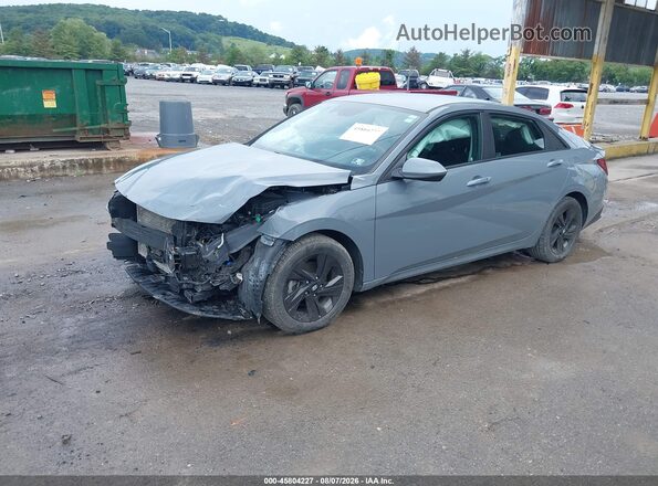 KMHLS4AG8MU109682 2021 HYUNDAI ELANTRA Light Blue Vista tres cuartos delantera izquierda