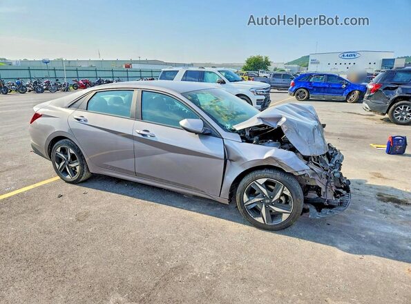 KMHLS4AG8PU474903 2023 HYUNDAI ELANTRA Gray Передня права чверть
