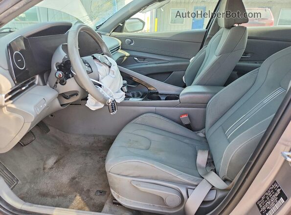 KMHLS4AG8PU474903 2023 HYUNDAI ELANTRA Gray Вид салону спереду