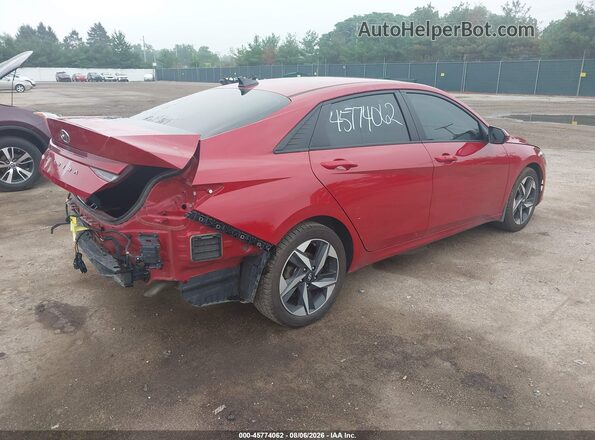 KMHLS4AG8PU501078 2023 HYUNDAI ELANTRA Red უკანა მარჯვენა