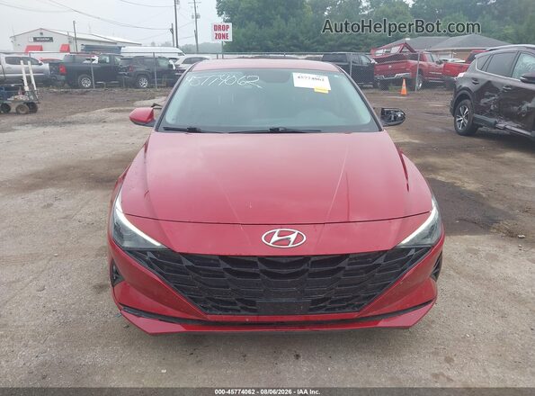KMHLS4AG8PU501078 2023 HYUNDAI ELANTRA Red უკანა სალონის ხედი