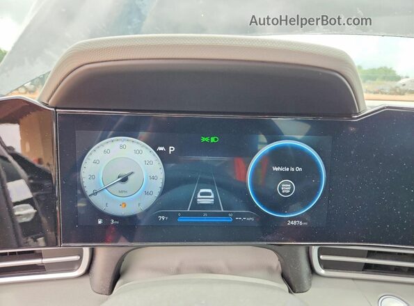 KMHLS4AG8PU504689 2023 HYUNDAI ELANTRA Black Vista del cuadro de instrumentos