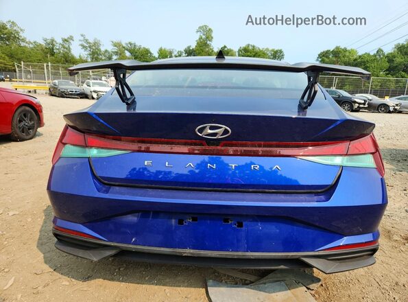 KMHLS4AG8PU508578 2023 HYUNDAI ELANTRA Blue Հետևի տեսք