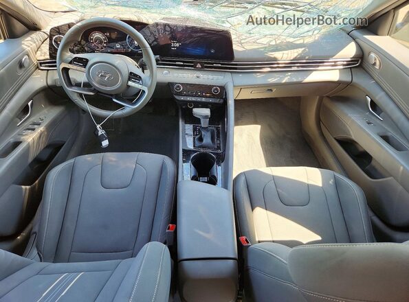 KMHLS4AG8PU516454 2023 HYUNDAI ELANTRA Black წინა პანელის ხედი