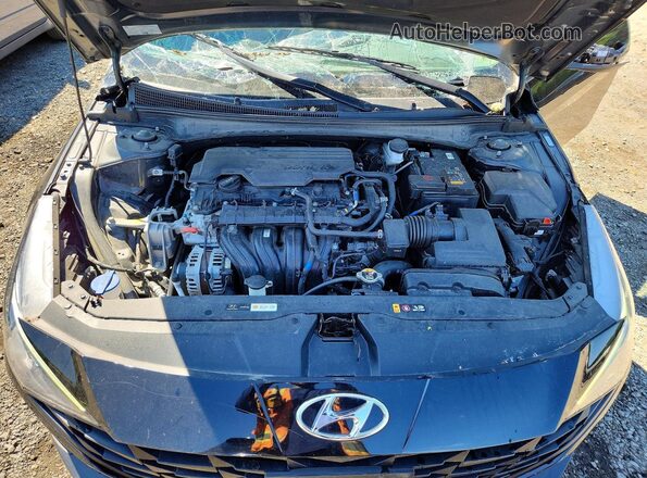 KMHLS4AG8PU516454 2023 HYUNDAI ELANTRA Black უკანა სალონის ხედი