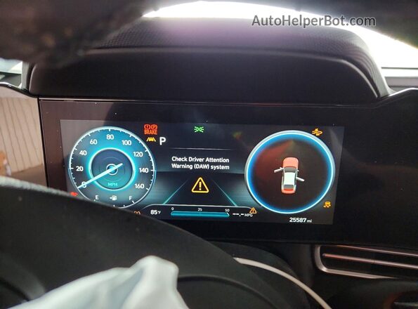 KMHLS4AG8PU601343 2023 HYUNDAI ELANTRA Gray Instrument cluster view