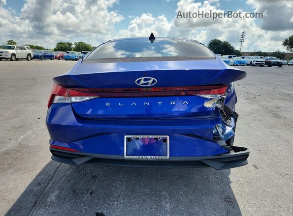 KMHLS4AGXMU211159 2021 HYUNDAI ELANTRA Blue Vista trasera